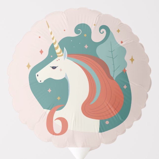 Magical Unicorn Birthday Party Balloon (Front)