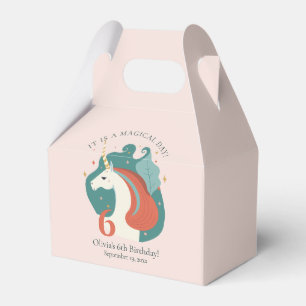 Magical Unicorn Birthday Party Favor Boxes