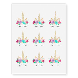 Magical Unicorn Birthday Party Favor Tattoos