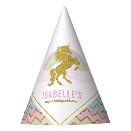 Magical Unicorn Birthday Party Hat