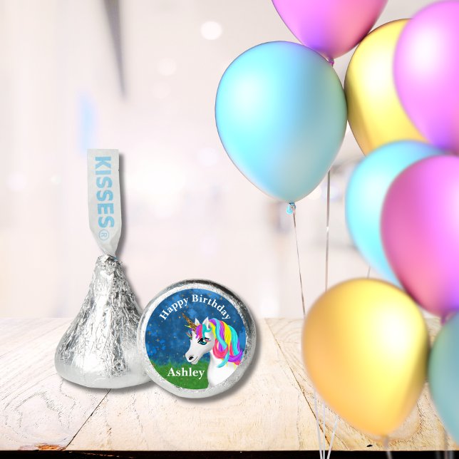 Magical Unicorn Birthday Party Hershey®'s Kisses® (Creator Uploaded)