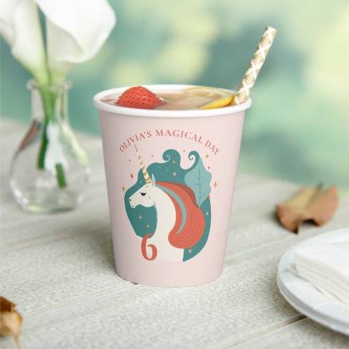 Magical Unicorn Birthday Party Paper Cups