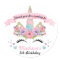 Magical Unicorn Birthday Party Thank You Stickers