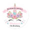 Magical Unicorn Birthday Party Thank You Stickers