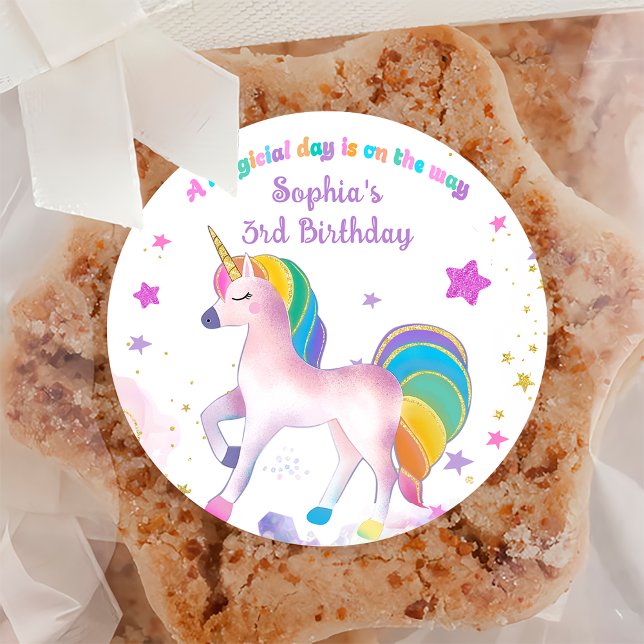 Magical Unicorn Birthday Sticker (Creator Uploaded)