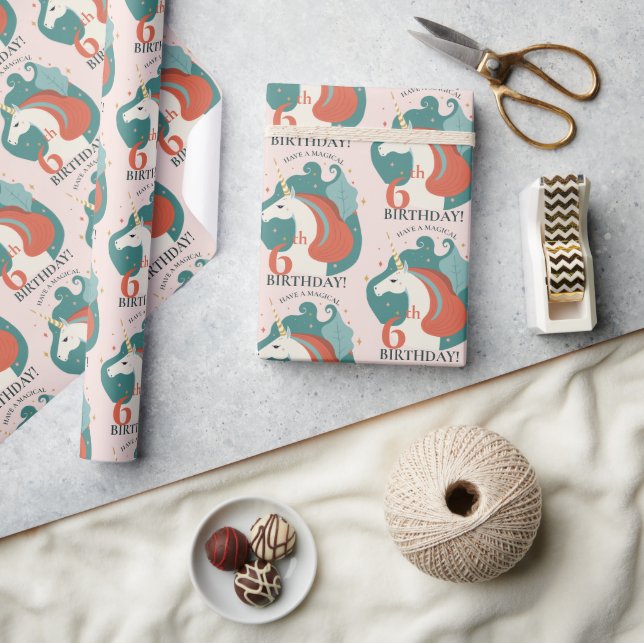 Magical Unicorn Birthday Wrapping Paper (Crafts)