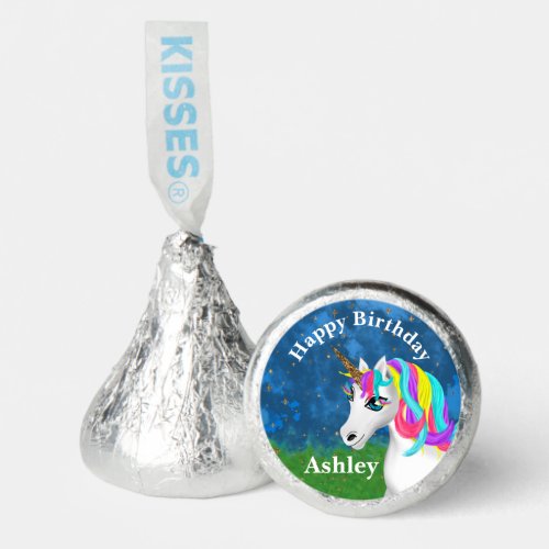 Magical Unicorn Bright Colorful Birthday Party Pap Hersheys Kisses