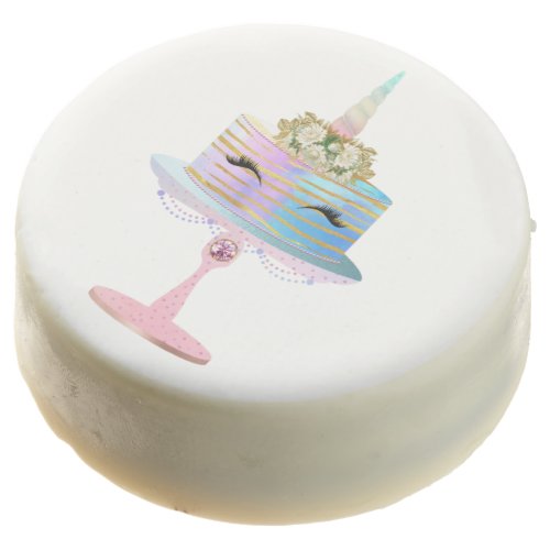 Magical Unicorn Cake  Fantasy Watercolor Party Chocolate Covered Oreo
