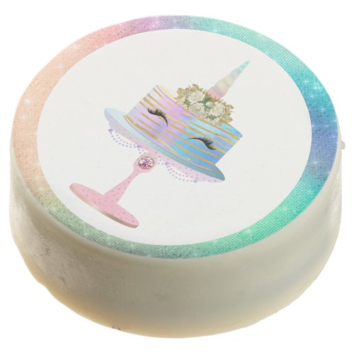 Magical Unicorn Cake  Fantasy Watercolor Party Chocolate Covered Oreo