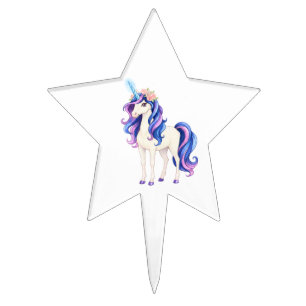 Magical Unicorn  Cake Topper