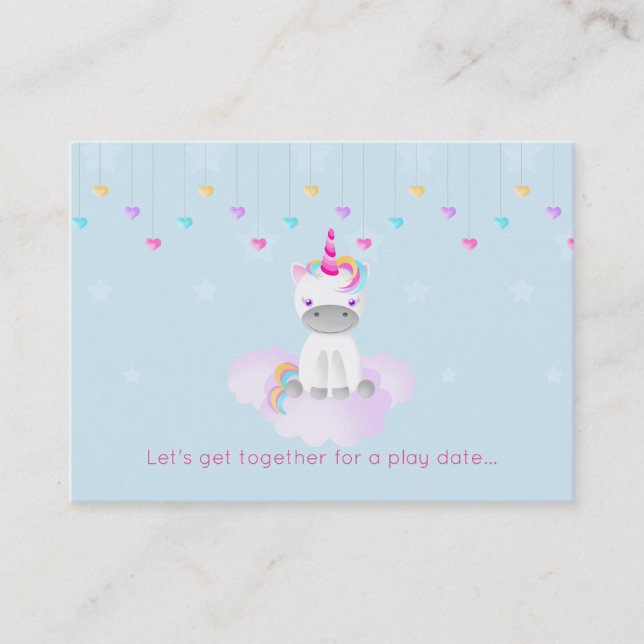 Magical Unicorn Calling Card (Front)
