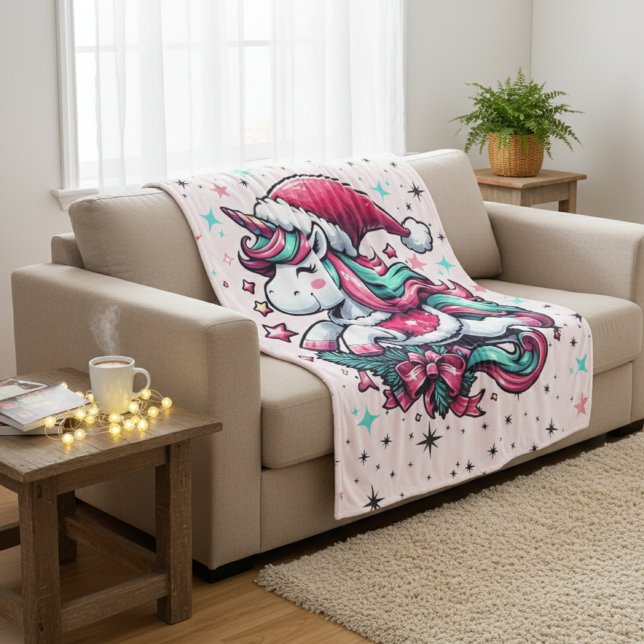 Magical Unicorn Christmas Blanket (Creator Uploaded)