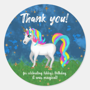 Magical Unicorn Classic Round Sticker