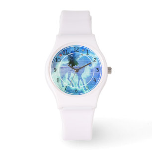 Magical Unicorn Colorful Blue Green Watch