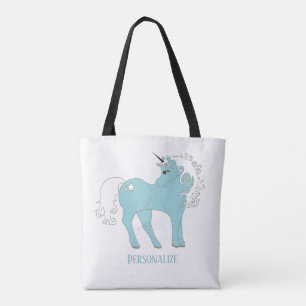 Magical Unicorn Cute & Adorable with Star Tote Bag
