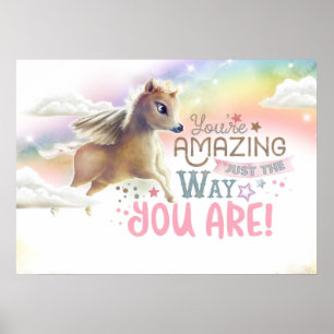 Magical Unicorn Cute Sweet Kid Toddler Baby Room Poster