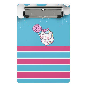 Magical unicorn design mini clipboard