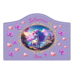 Magical Unicorn Door Sign