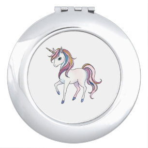 Magical Unicorn Dreams - Whimsical Fantasy Design Compact Mirror