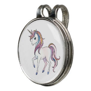 Magical Unicorn Dreams - Whimsical Fantasy Design Golf Hat Clip