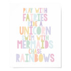 MAGICAL UNICORN, FAIRIES, MERMAIDS, RAINBOWS PRINT