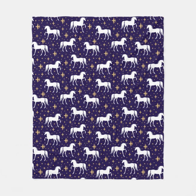 Magical Unicorn Fleece Blanket (Front)