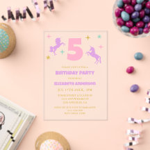 Magical Unicorn Girls Birthday