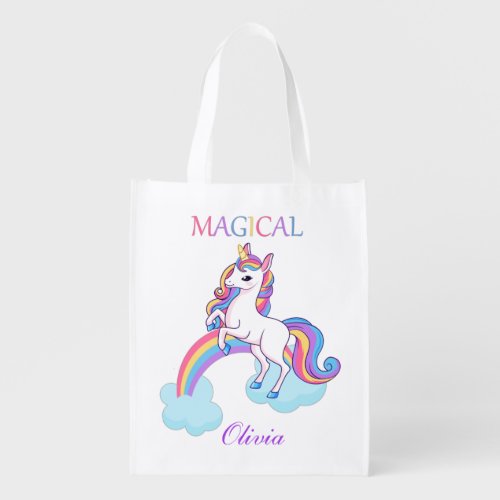 Magical Unicorn  Grocery Bag