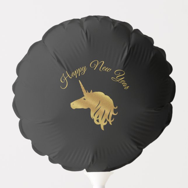 Magical Unicorn Happy New Year Balloon (Front)