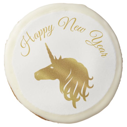 Magical Unicorn Happy New Year Cookies