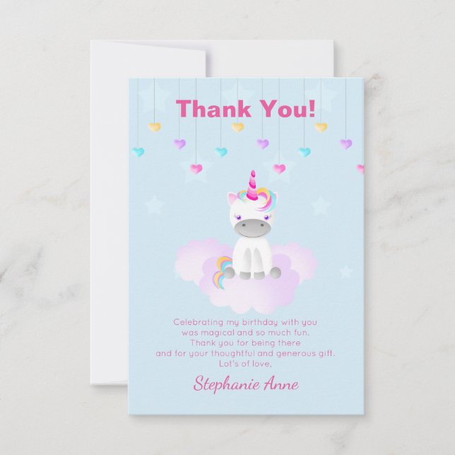 Magical Unicorn Invitation (Front)
