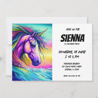 Magical Unicorn Invitation