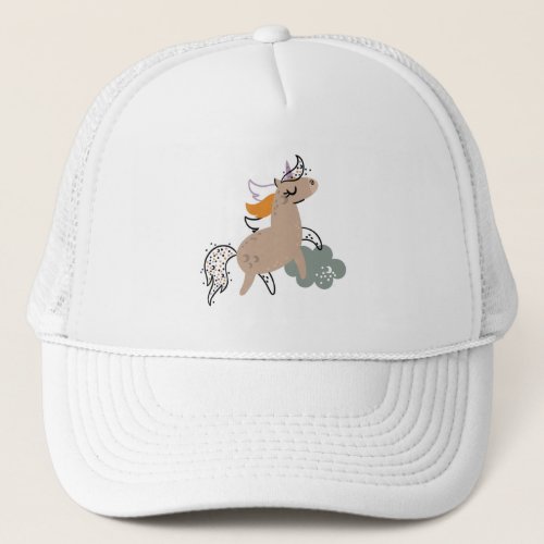 Magical Unicorn Its Magic Time Trucker Hat