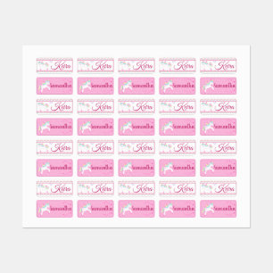 Magical Unicorn Kids Clothing Labels