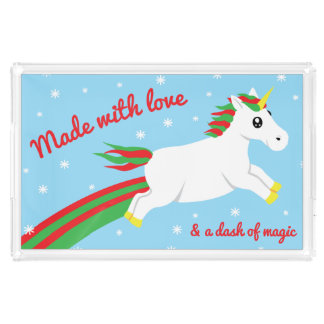 Magical Unicorn Made W/ Love & Magic Serving Tray