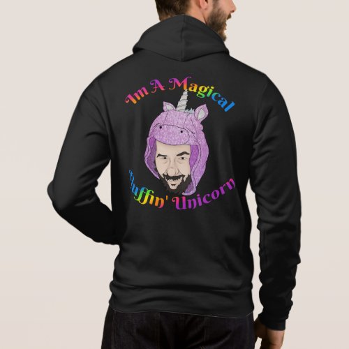 Magical Unicorn Mens BellaCanvas Full_Zip Hoodie