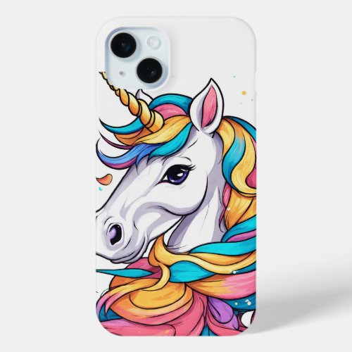Magical Unicorn Miracle Enchanting Artistic iPhone 15 Plus Case