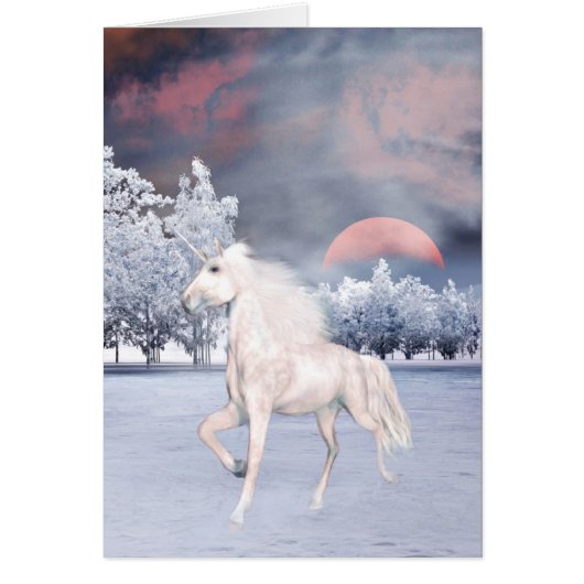 Magical unicorn morning cards (Front)