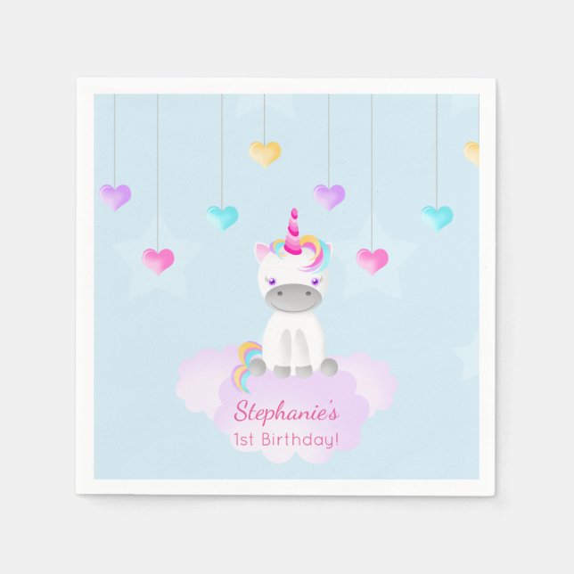 Magical Unicorn Napkins (Front)