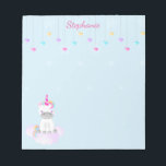 Magical Unicorn Notepad<br><div class="desc">Magical Unicorn
This mystical and cute unicorn will brighten your little one’s day. Celebrate the enchantment with this magical and happy unicorn. Perfect design for all ages. Check out the matching stationery, gifts and treats.</div>