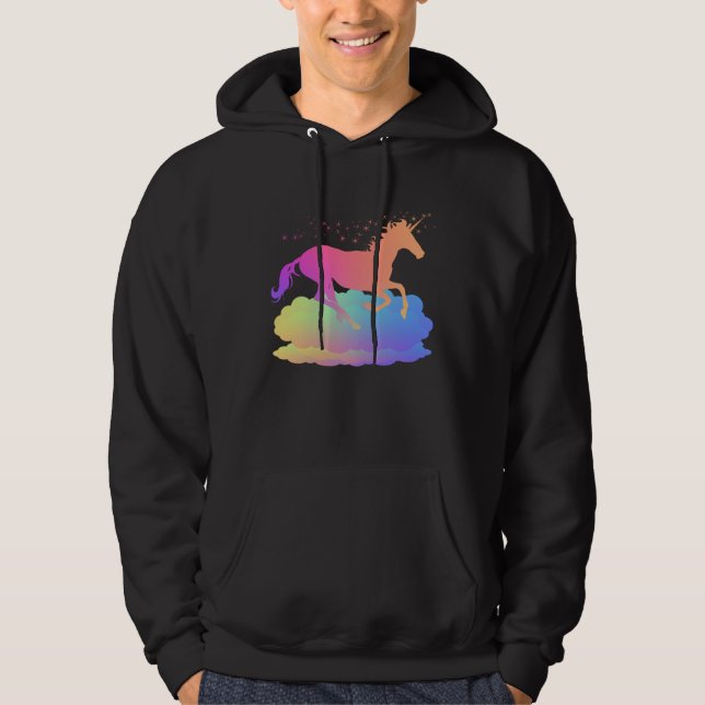 Magical Unicorn On a Cloud Hoodie (Front)