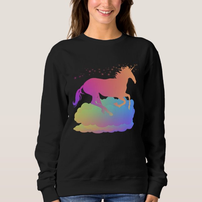 Magical Unicorn On a Cloud Sweatshirt (Front)