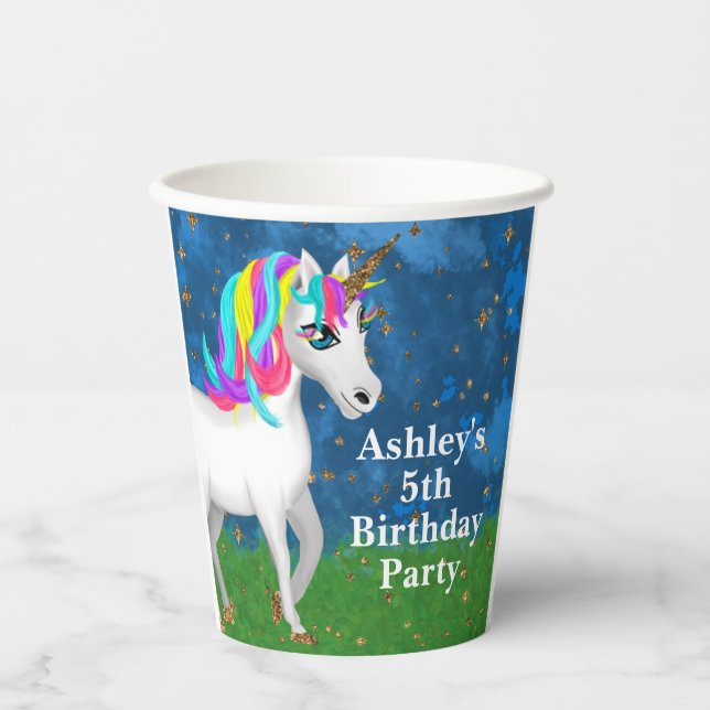 Magical Unicorn Paper Cups (Front)