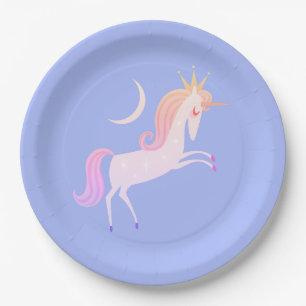 magical unicorn paper plates