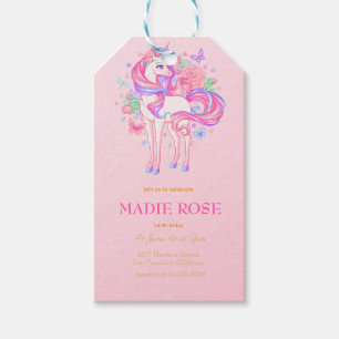 Magical Unicorn Party Birthday Gift Tags