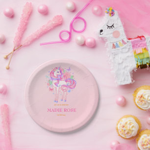 Magical Unicorn Party Birthday Paper Plates