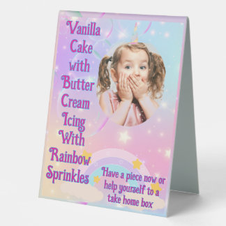 Magical Unicorn Party Table Tent