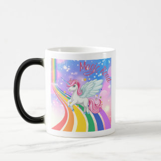 Magical Unicorn Pegasus Rainbow Road Coffee Mug