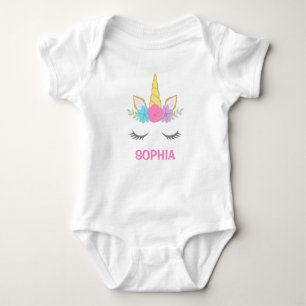 Magical Unicorn Personalized Baby Bodysuit
