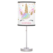 Magical Unicorn Personalized Baby Girl Cute Table Lamp